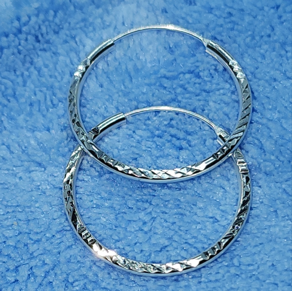 Sterling Silver hoop earrings
